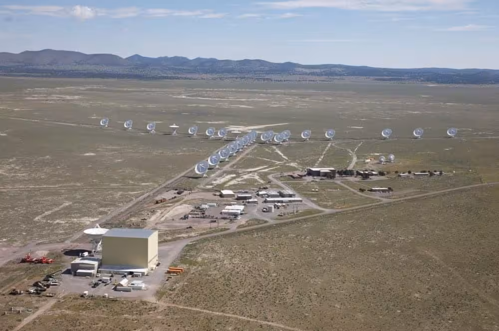An Aerial View Of The Vla Reveals Its Characteristic Y Shaped Array, Referred To As The B Configuration.
