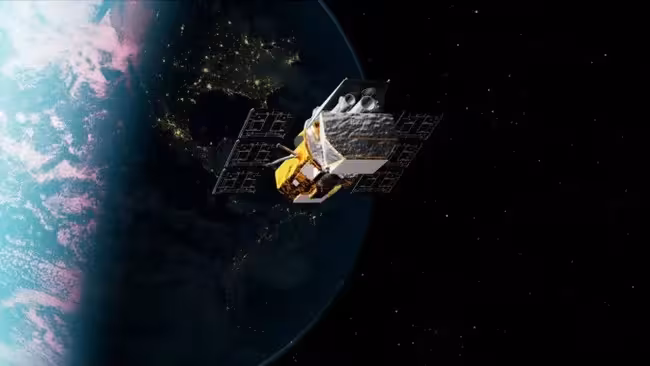 Artist’s Illustration Of Nasa’s Neil Gehrels Swift Observatory, Launched In 2004 And Now Nearing The End Of Its Mission In Orbit.