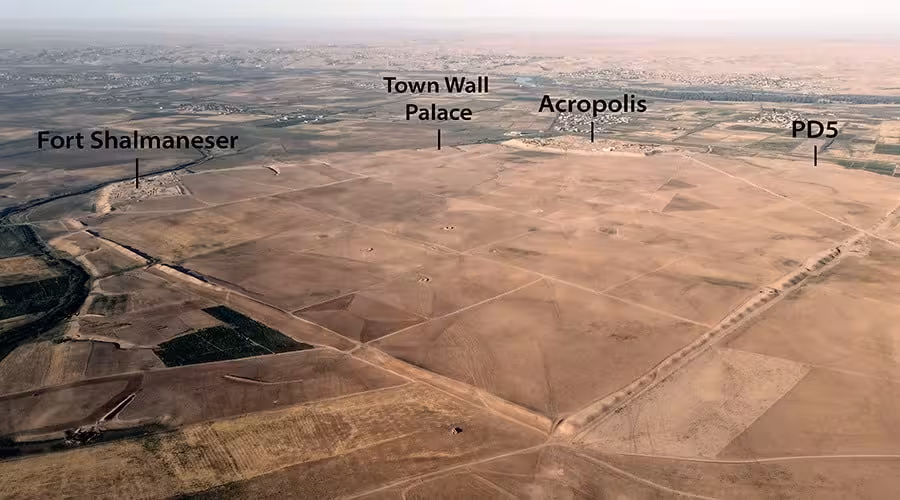 Aerial View Of Nimrud, Seen From The Northeast.