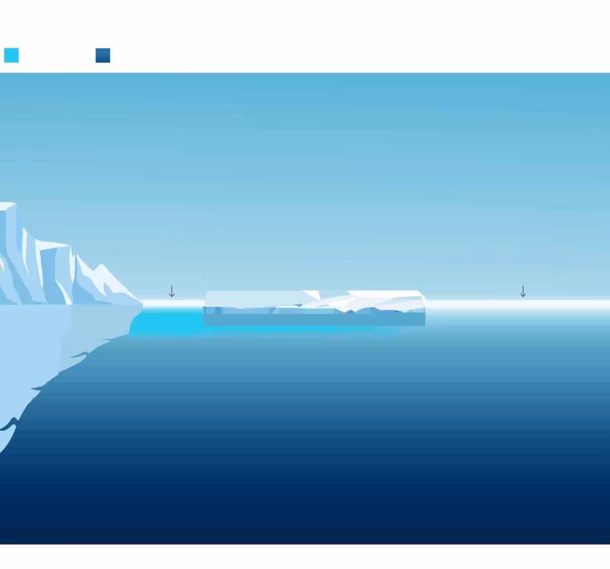 A Diagram Showing The Structure Of An Epishelf Lake, Where Freshwater Sits Above Seawater Beneath An Ice Shelf.