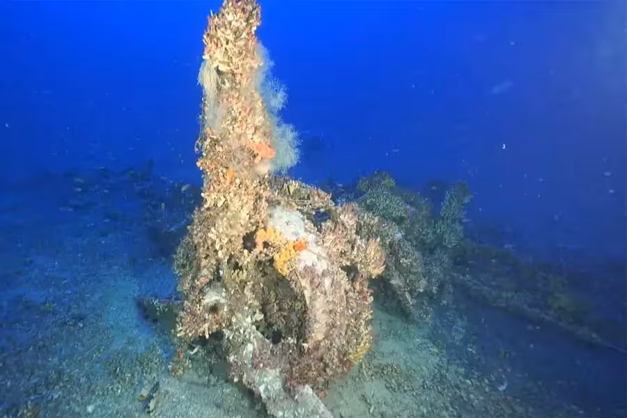 The Wreckage Of The Fairey Swordfish Discovered Off The Coast Of Malta.