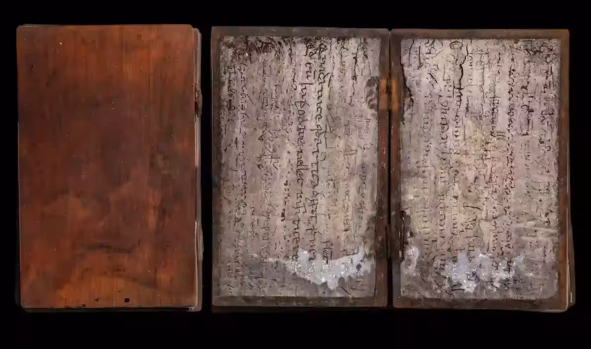 The Small Notebook Dates Back To The 13th To 14th Centuries