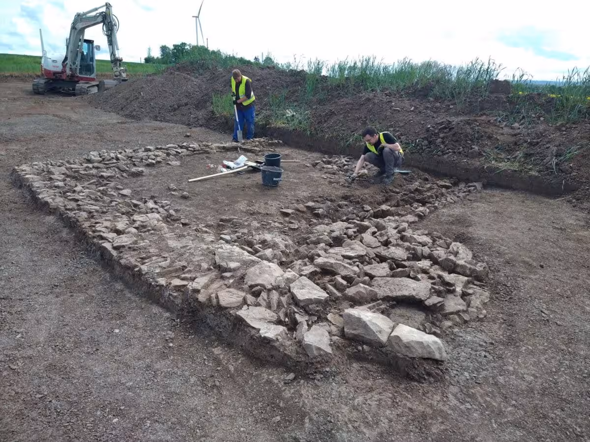 13th Century Cellar Walls With The Entrance Visible In The Foreground.
