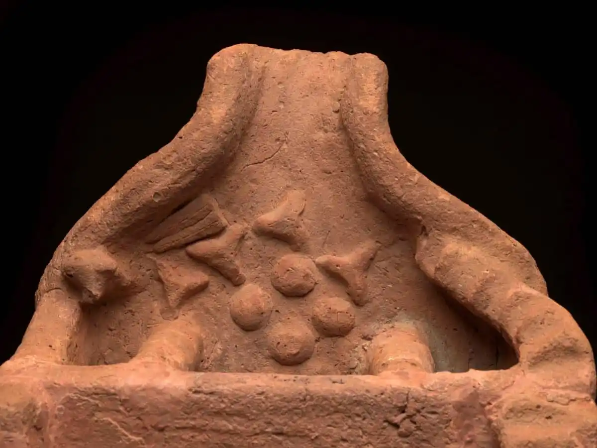Detail Of Offerings On An Ancient Egyptian Soul House