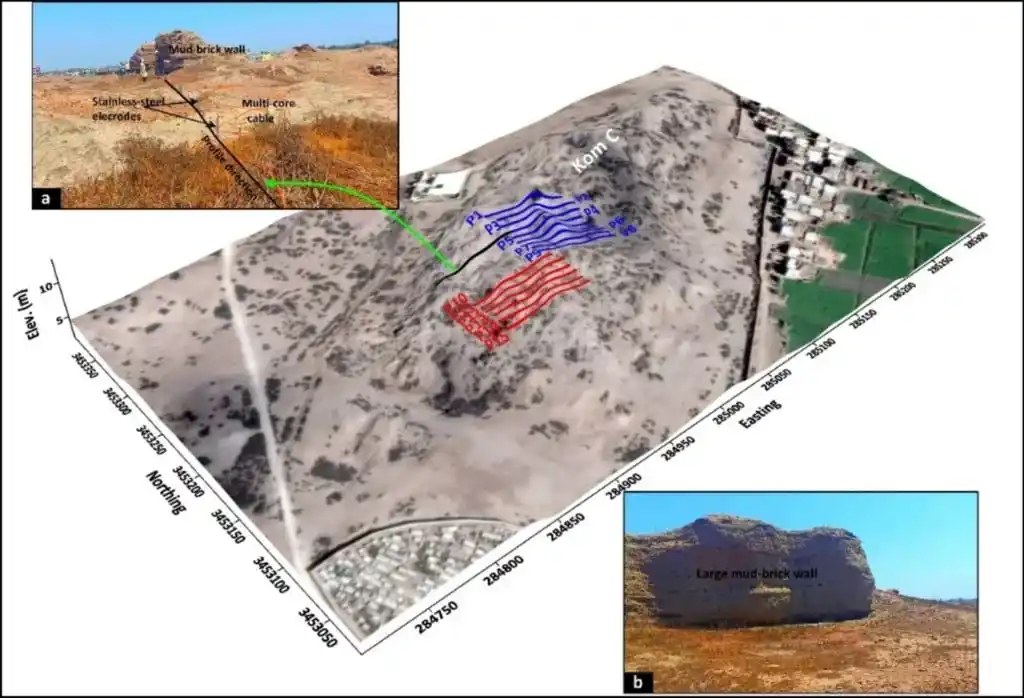Map Showing The Site's Geometry And Ert Survey Locations.
