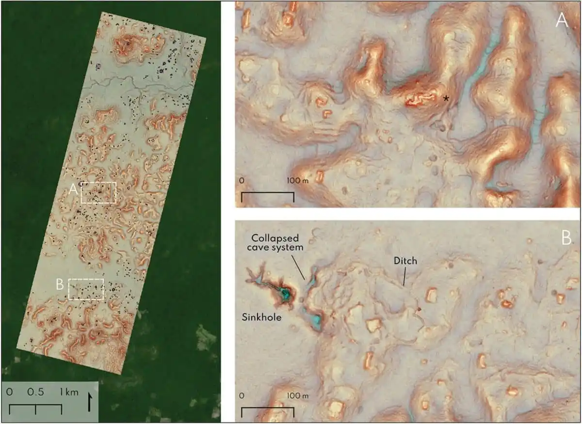Building Remains, Platforms, And A Probable Río Bec Style Complex Identified In The Block 1 Lidar Survey.