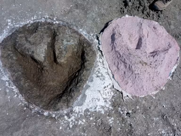 The Ancient Three Toed Footprint Left By Megalosaurus