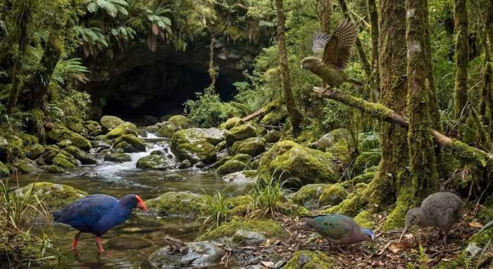 Image (ai Generated) Of The New Zealand cave