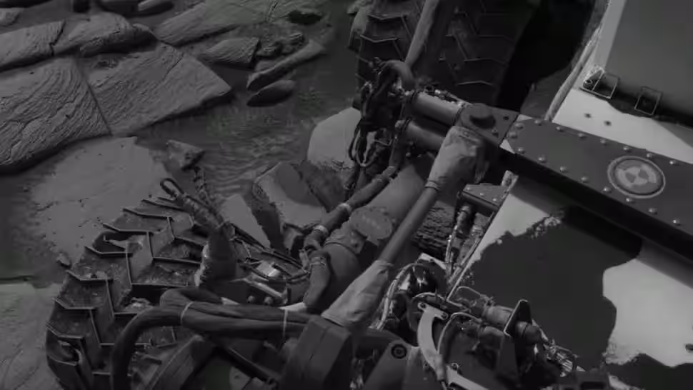 A Frame From Nasajpl’s Video Tracking Curiosity’s Wheels After Six Years On Mars.