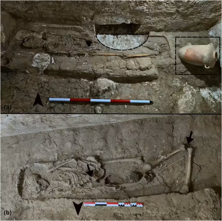 Burial Remains Documented In Side Chamber 3 (sc3) Of Theban Tomb 209 (tt 209).