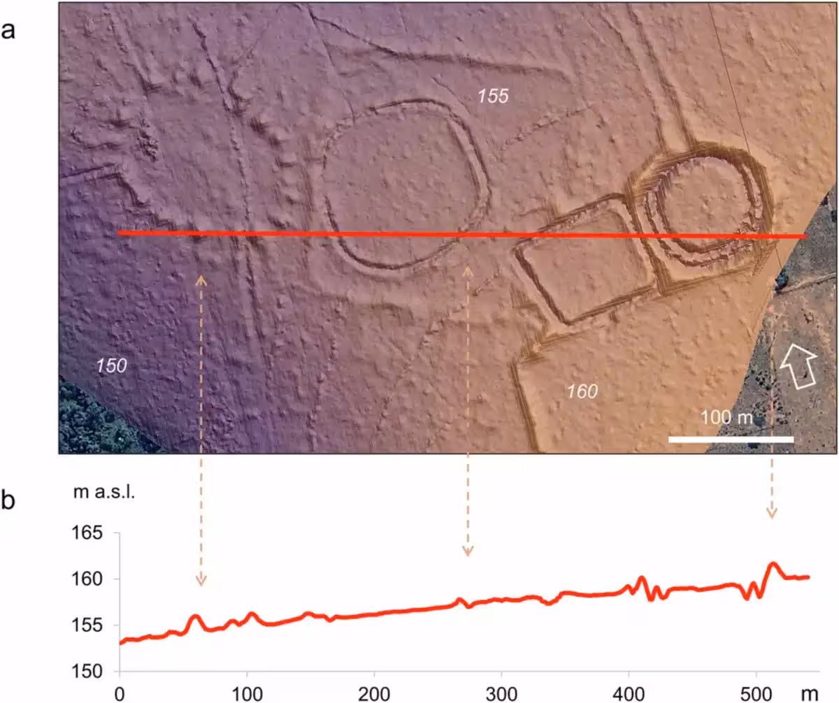 4 A Group Of Earthworks On The Digital Terrain Model Imagery