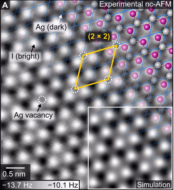 A Surface Cleaved Under Ultra High Vacuum At 100 K