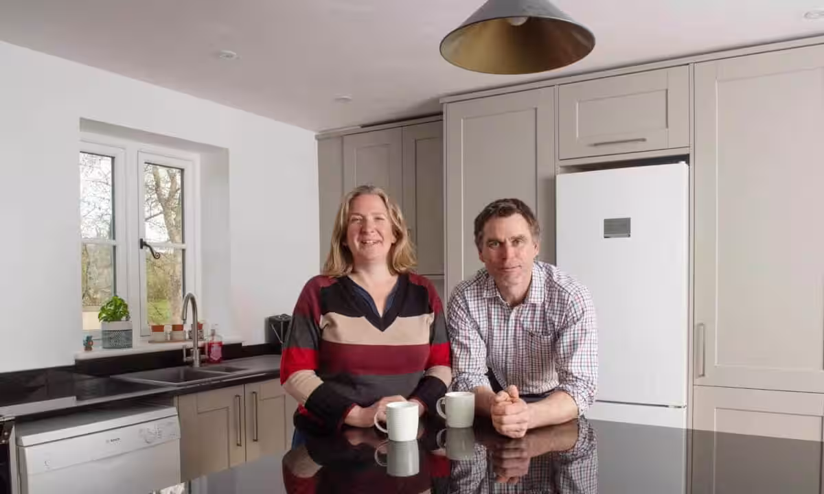 Robert And Betty Fooks In Their Renovated Kitchen