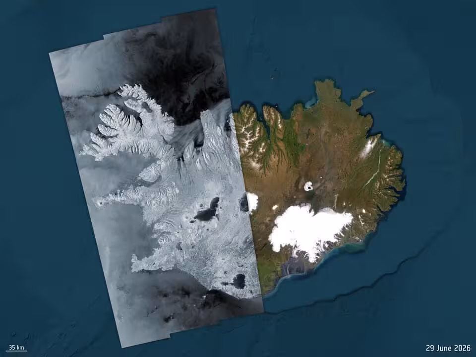 Western Iceland One Of The Last Images From Sentinel 1a Article