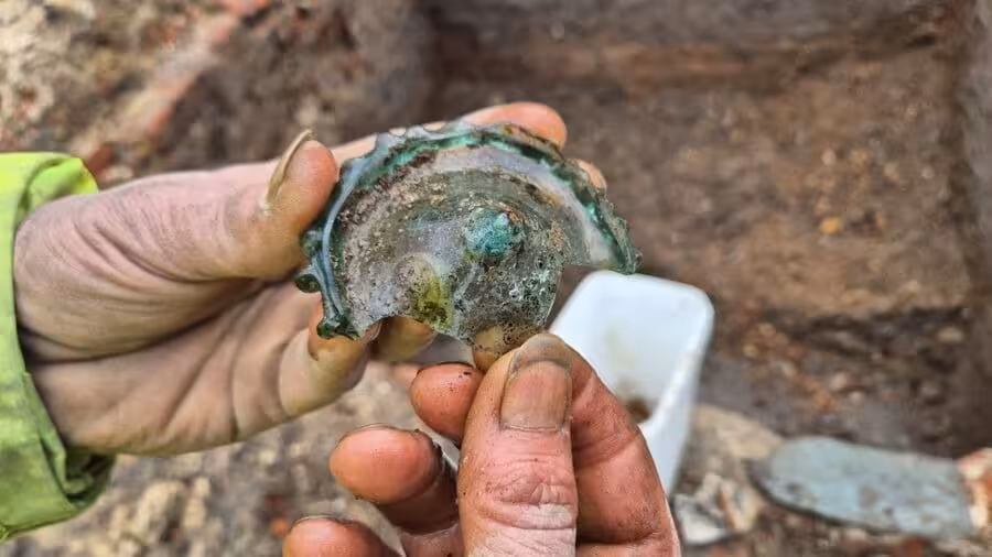 The Remains Of A Glass Dish