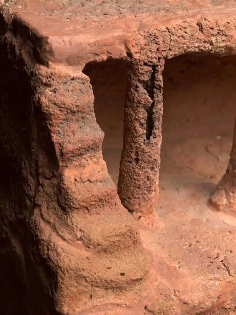 Clay Staircase And Hollow Pillar On A Soul House (2055–1650 Bce)
