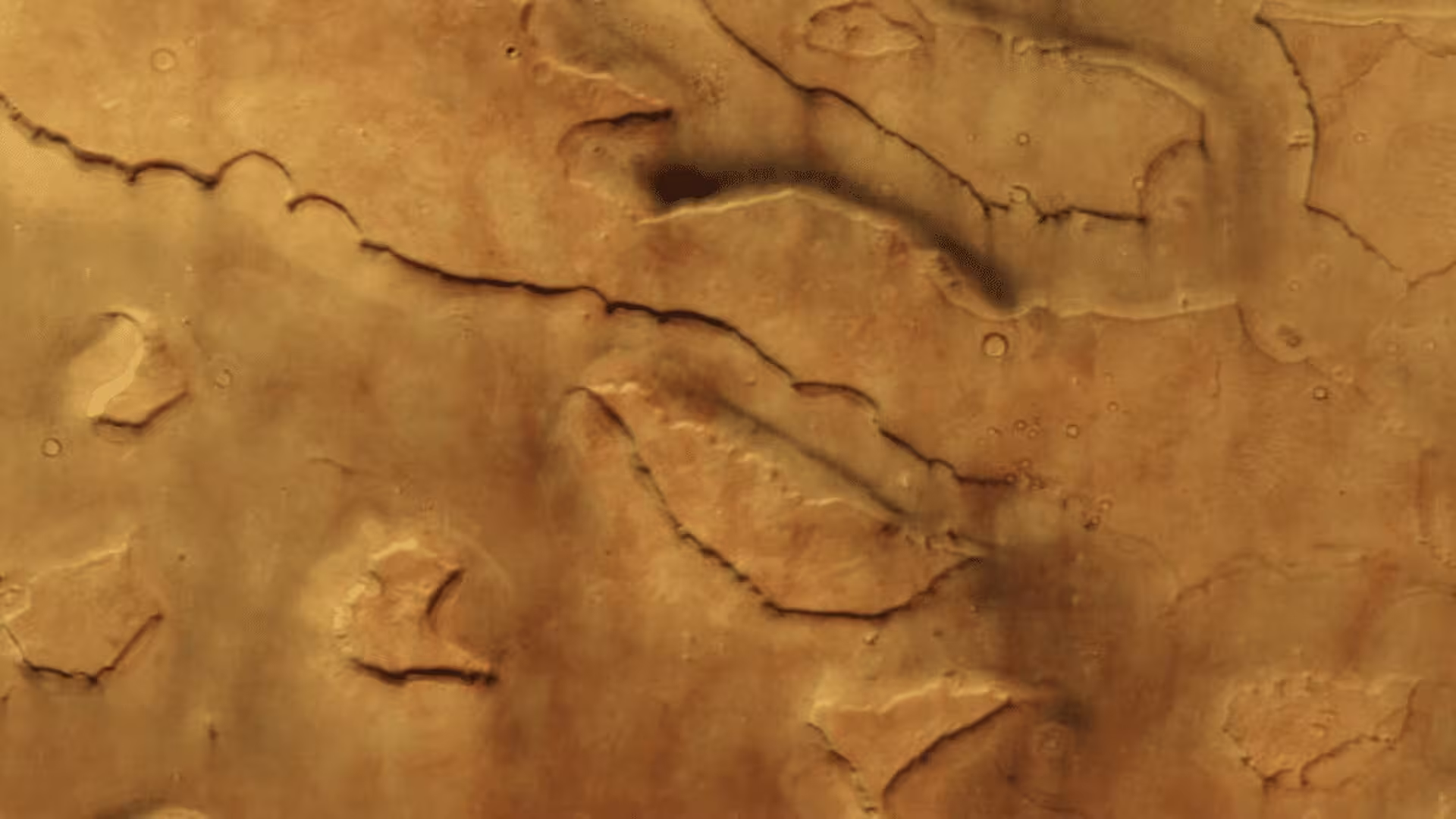 Mars Express Captures Giant Tornadoes Twisting Through Ancient Valleys Scaled