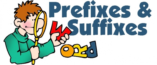 COMMENLY USED PREFIXES AND SUFIXES IN BIOLOGY