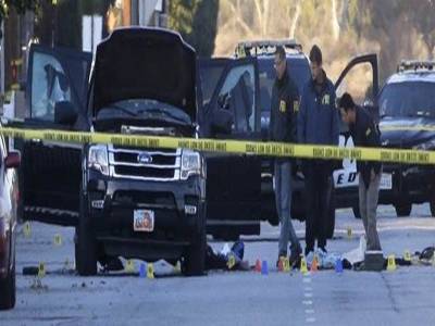 Why is the San Bernardino shooting rare among mass shootings?