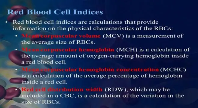 Red Cell Indices