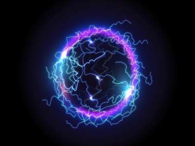 Electric ball with light effect.