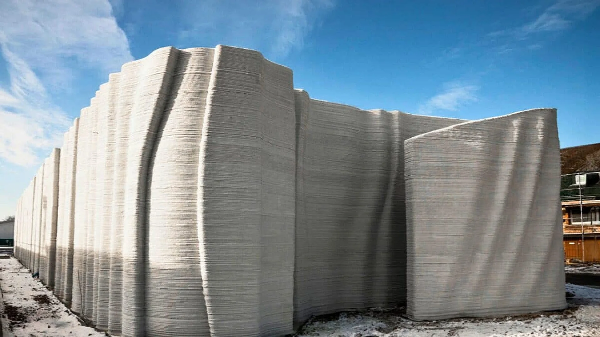 A 3d Concrete Printer Can Finish A 120 Square Meter Home Structure In Just Two Days Scaled