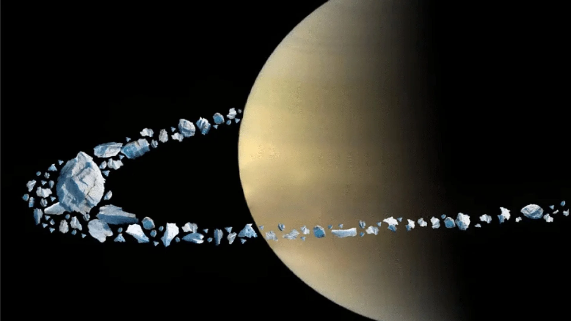 A Lost Moon Once Orbiting Saturn Might Have Given Birth To Its Icy Rings Scaled
