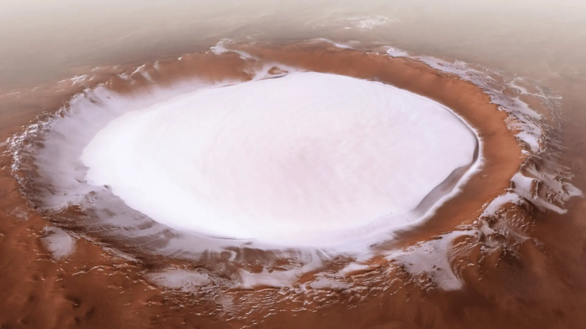 Scientists Just Found Something Unexpected In Mars Polar Ice Scaled