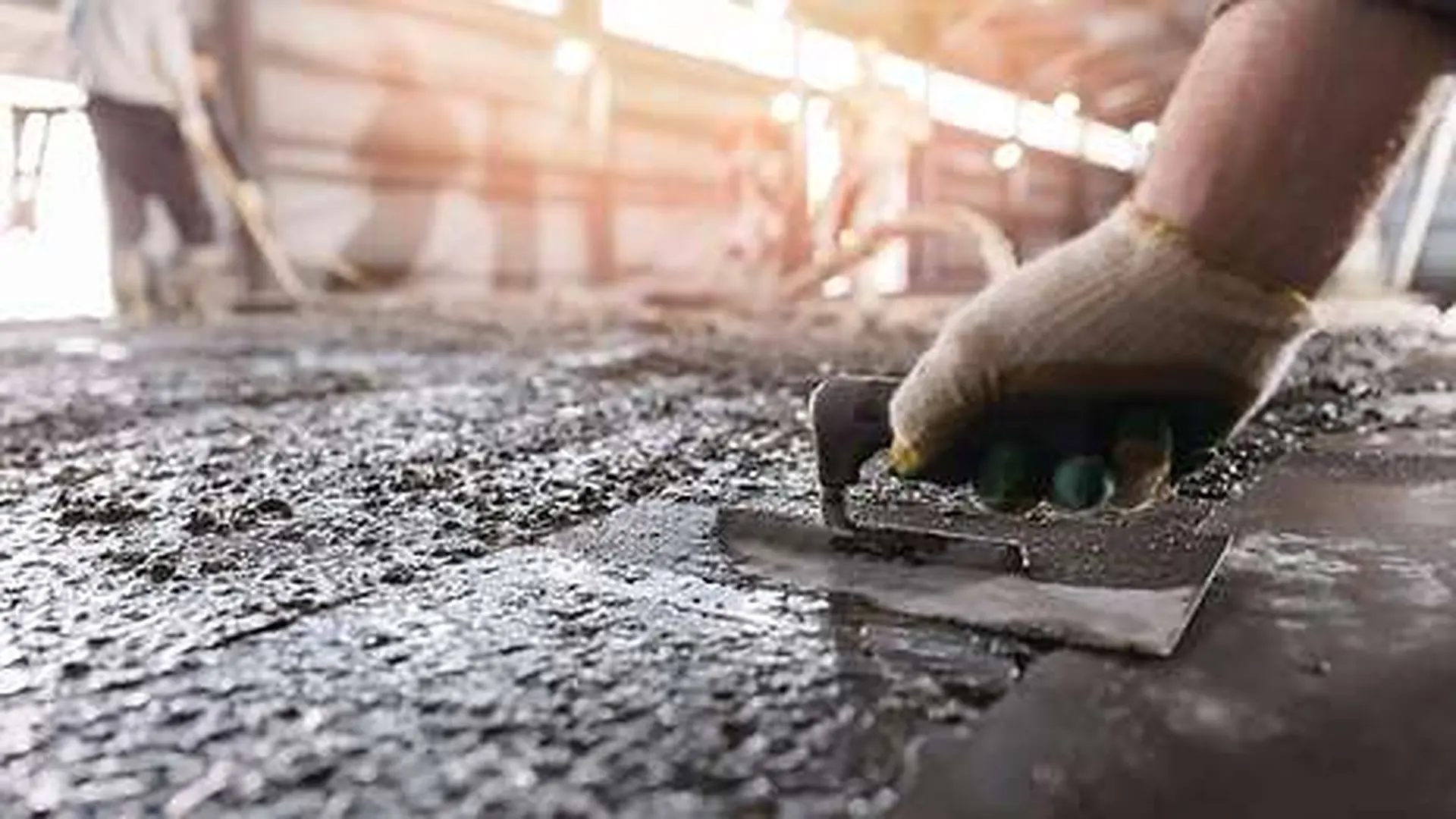 Building Construction Site Where Cement Is Being Poured Scaled