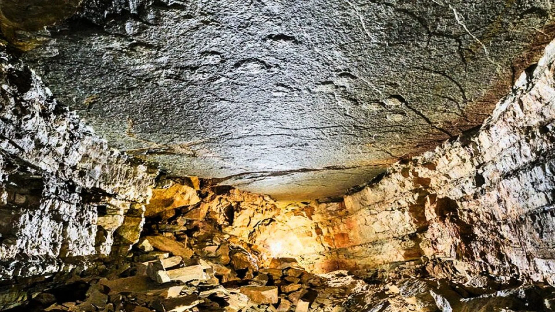 No One Expected Dinosaur Footprints On The Roof Of This Cave Scaled