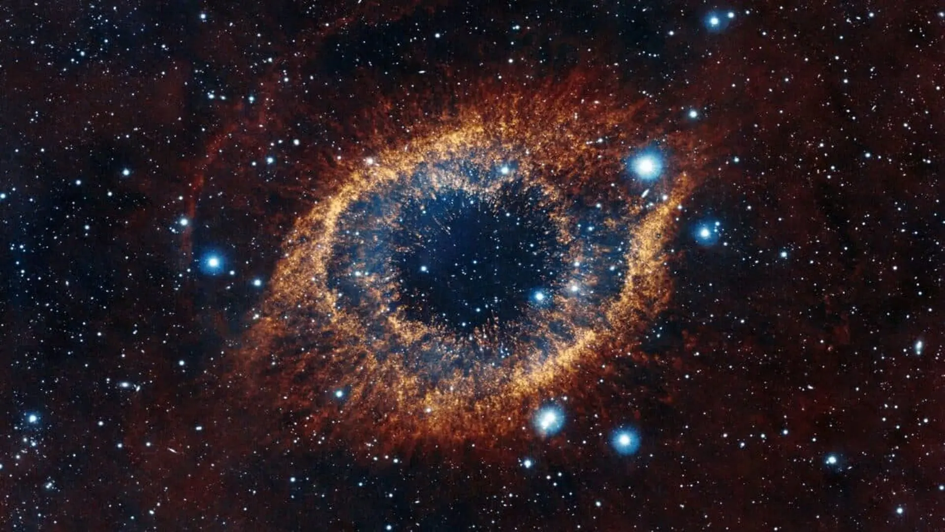 Scientists Finally See The Helix Nebula In Unprecedented Detail After Combining Images From Two Powerful Telescopes Scaled
