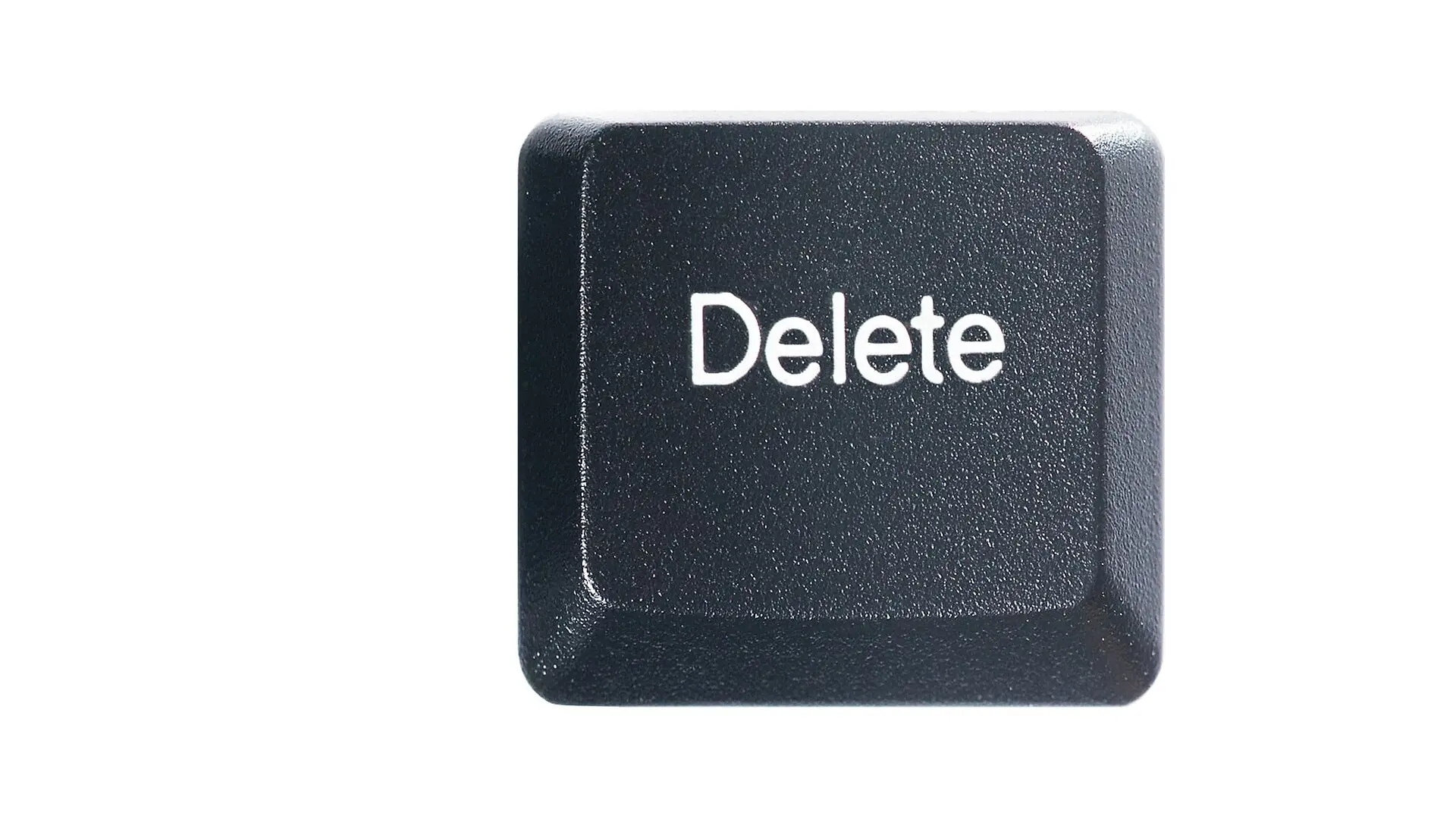 A delete key on a white background.
