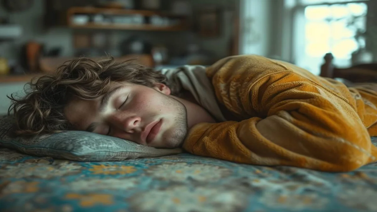 Man Sleeping on Table