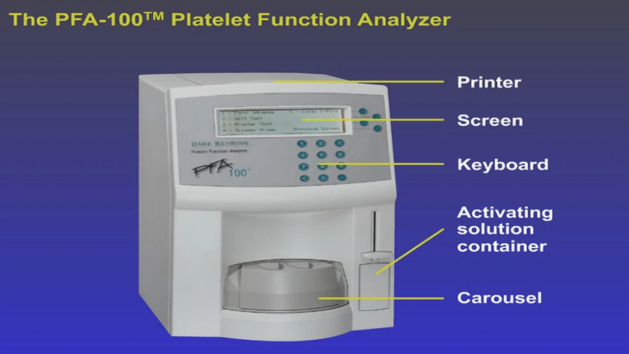 Platelet Function Analyzer (PFA-100)