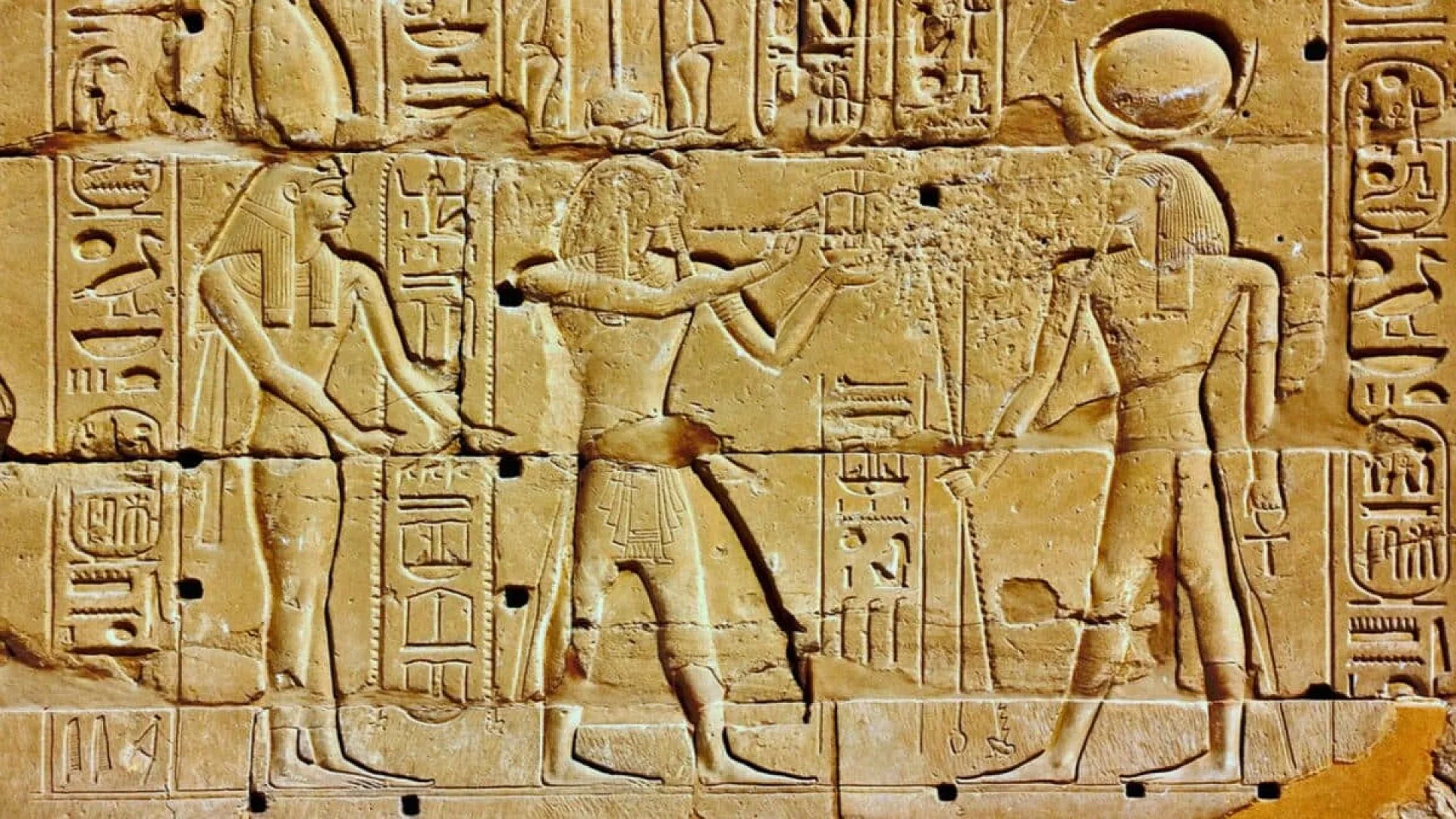 A Roman Emperor Appears As An Egyptian Pharaoh On A Year Old Stone Block Scaled