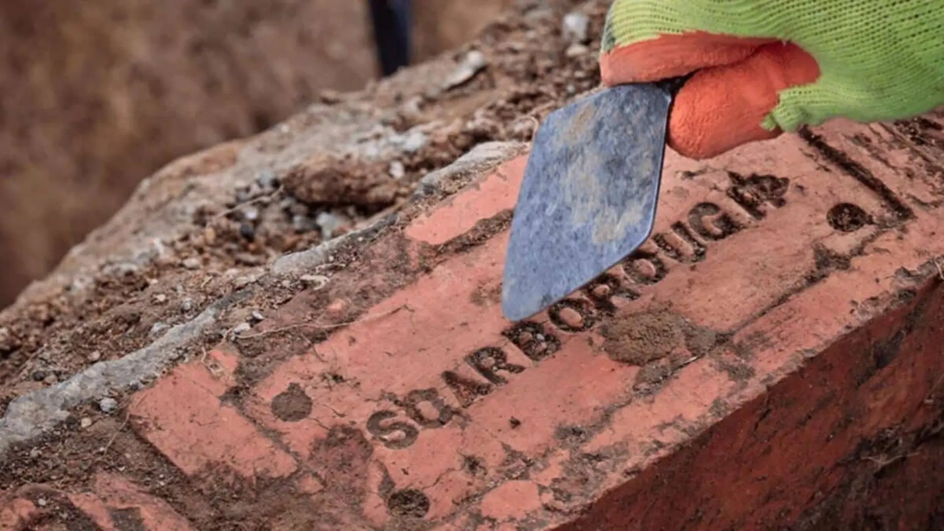 A Brink Imprinted With The Word Scarborough Castle Scaled