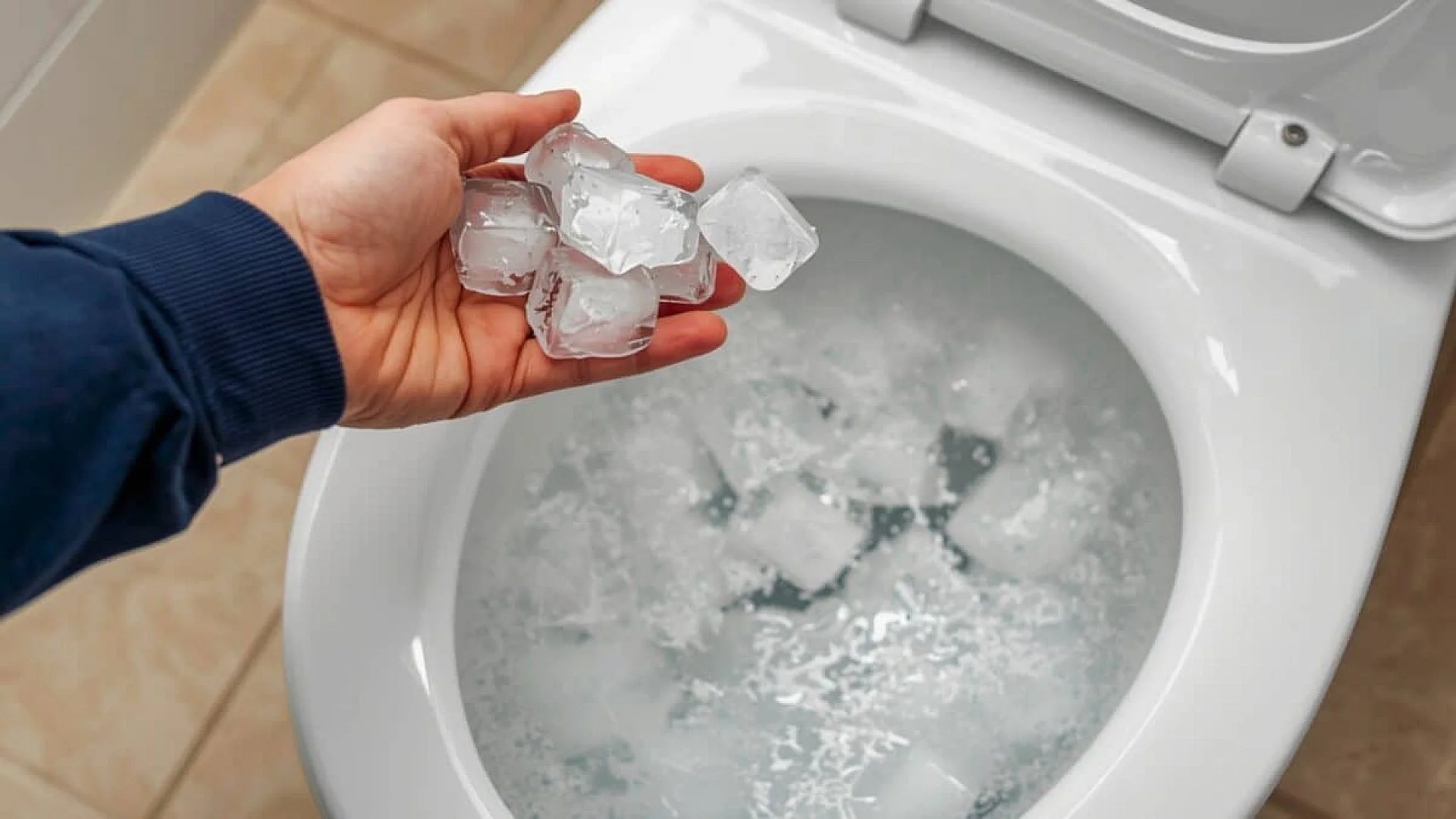A Handful Of Ice Could Help Freshen Your Toilet Scaled