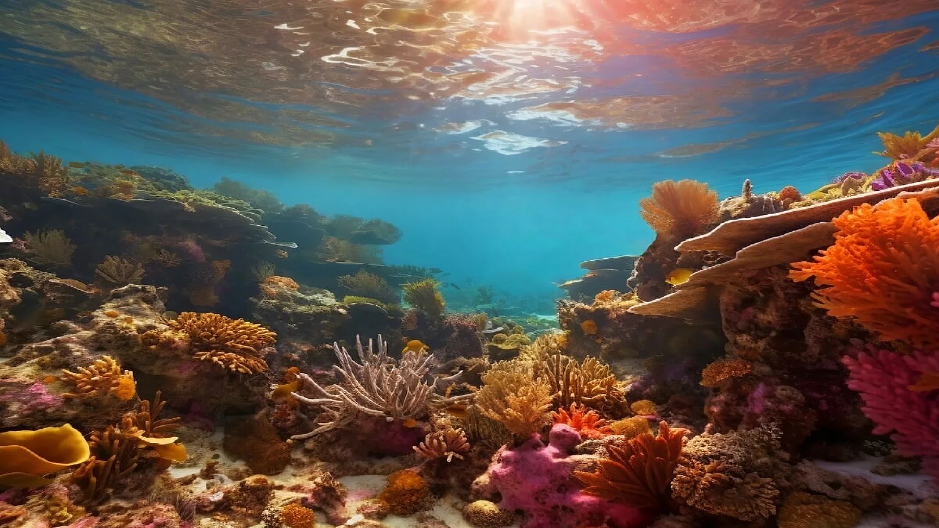 Underwater landscape.