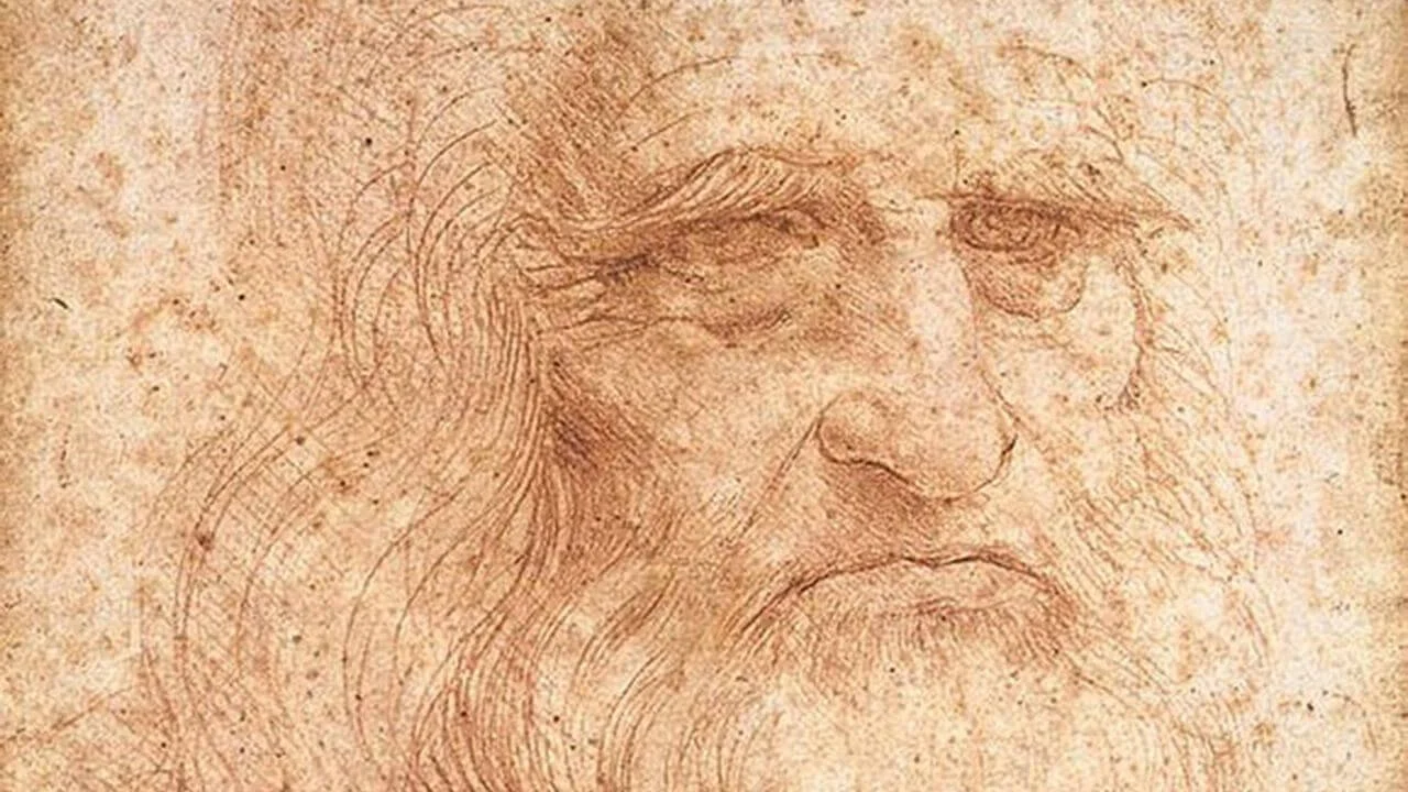 Leonardo da Vinci: Head of a Bearded Man (so-called Self-portrait)