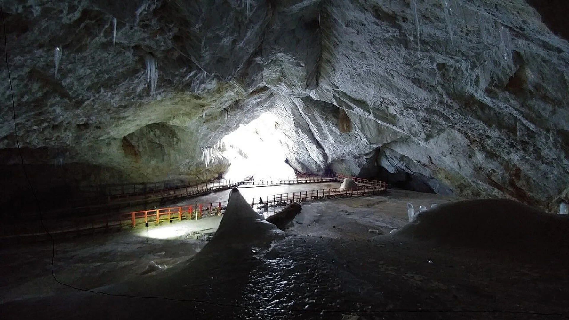 Scarisoara Ice Cave in Romania