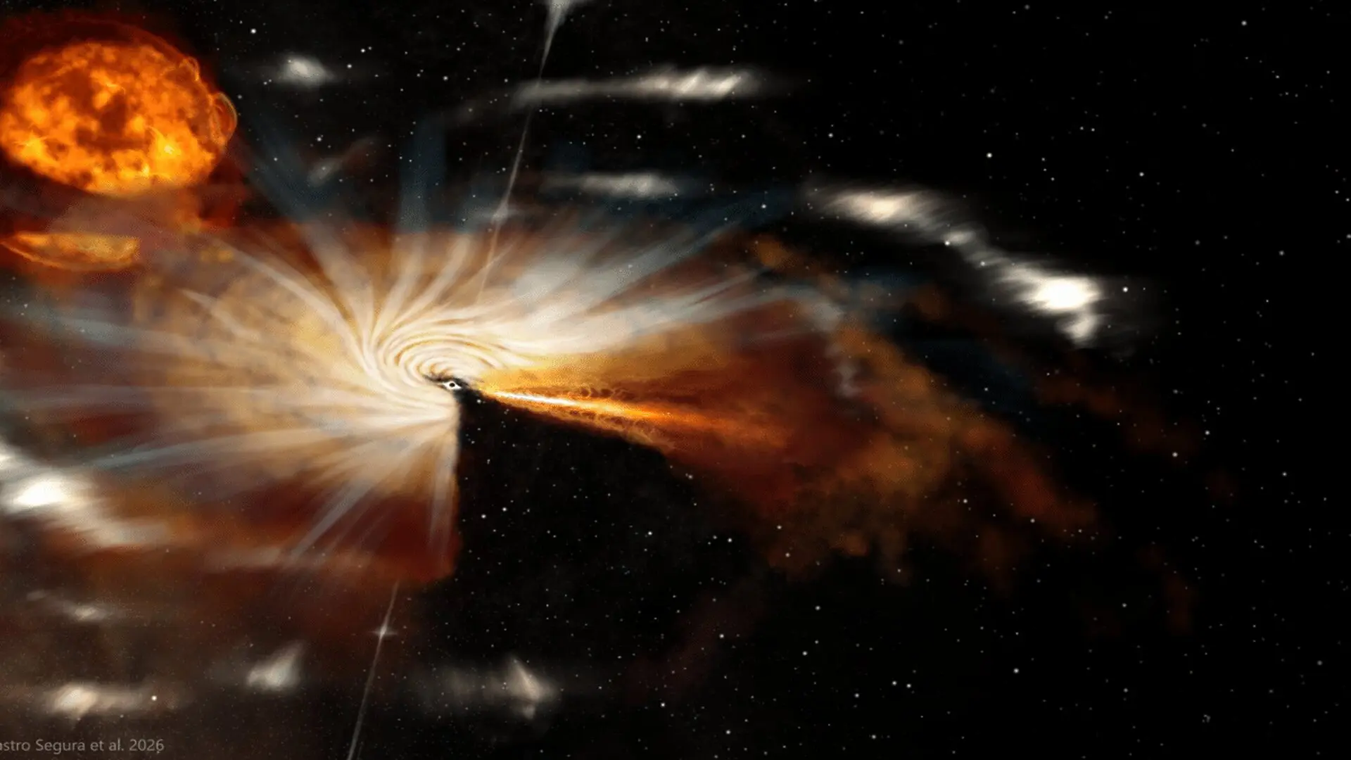 Black Holes Hidden Aftermath Revealed As Scientists Watch A Cosmic Feeding Frenzy Continue Scaled