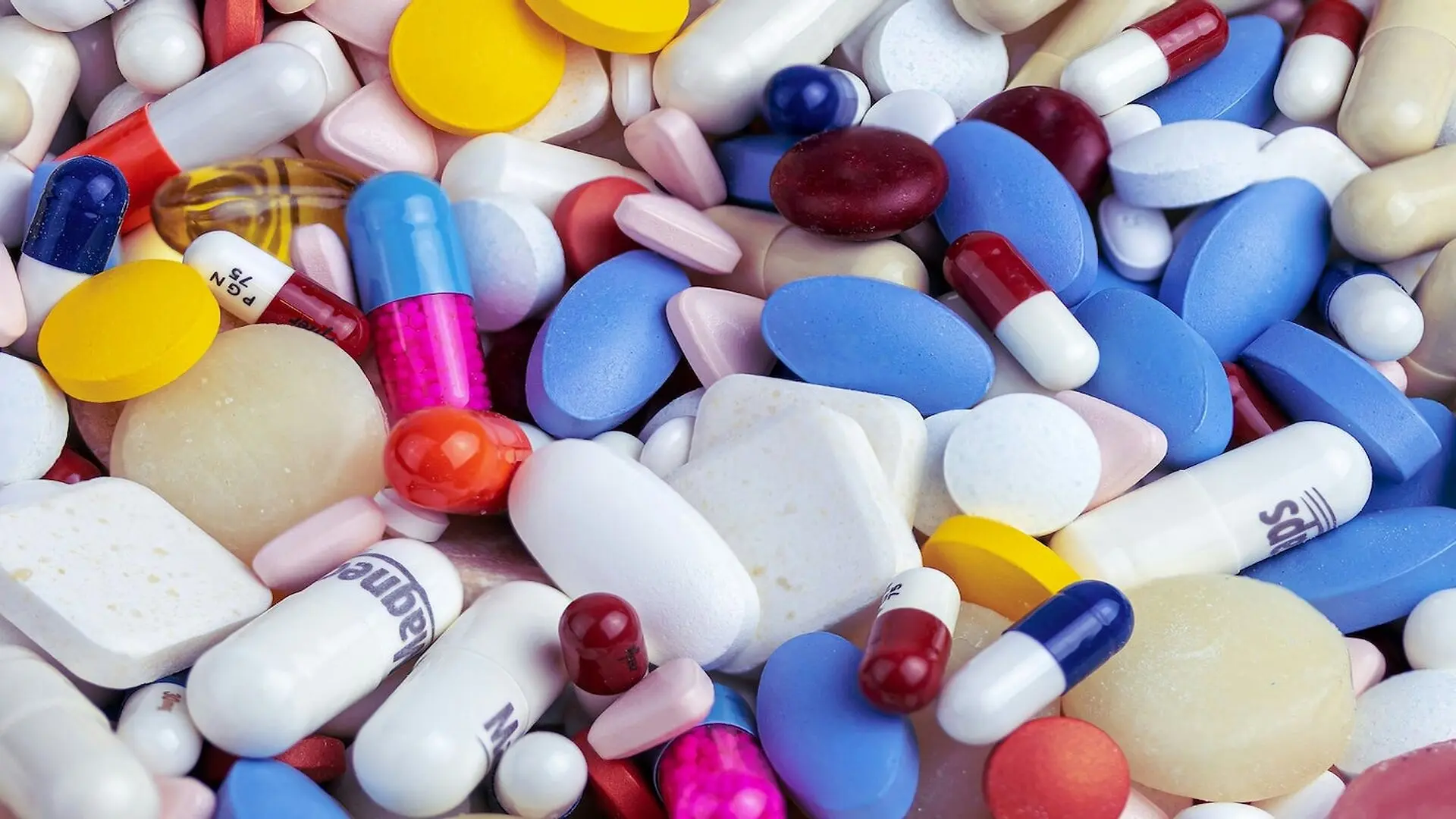 Colorful Pile Of Medication Pills