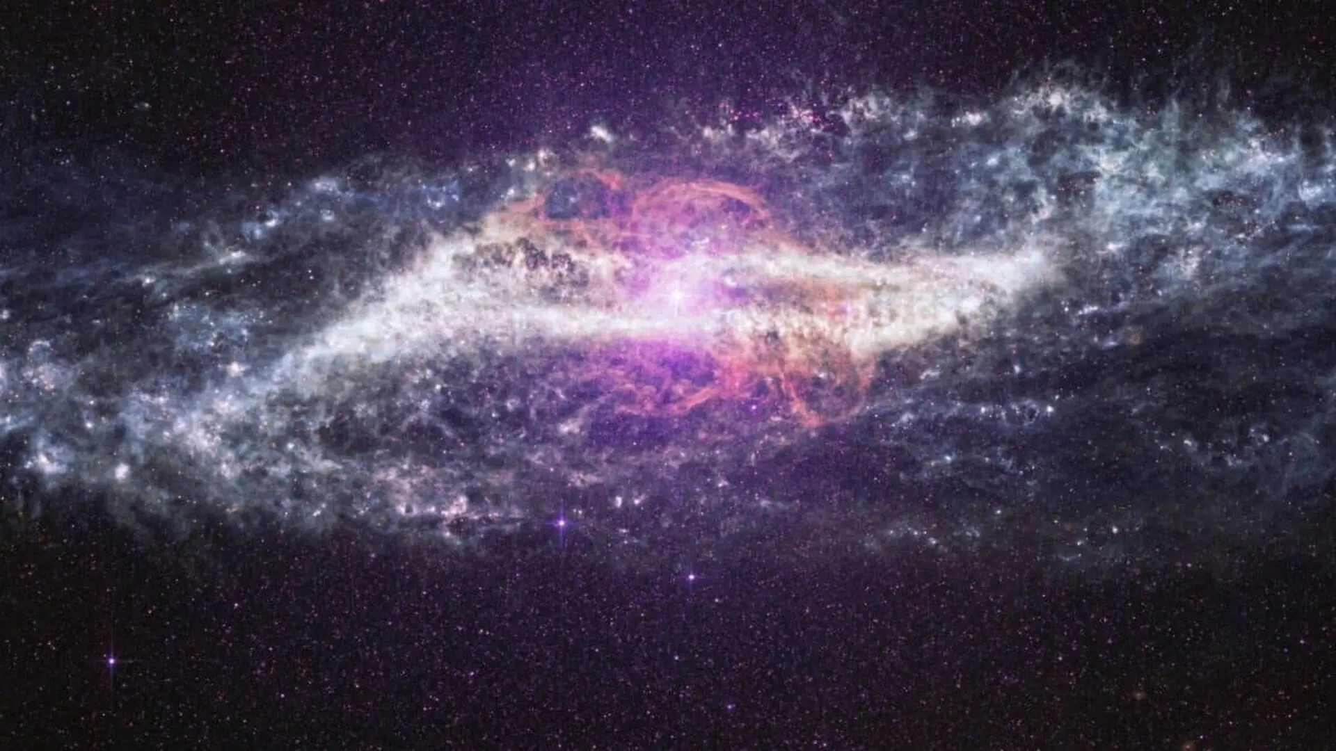 Nasas Webb Telescope Uncovers A Strange Galactic Structure Hidden In Dust Scaled