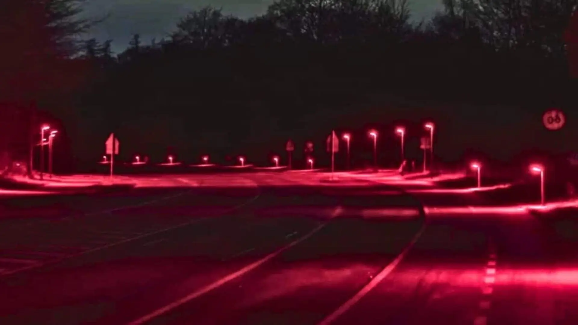 A Danish Municipality Changed Its Streetlights To Red Scaled