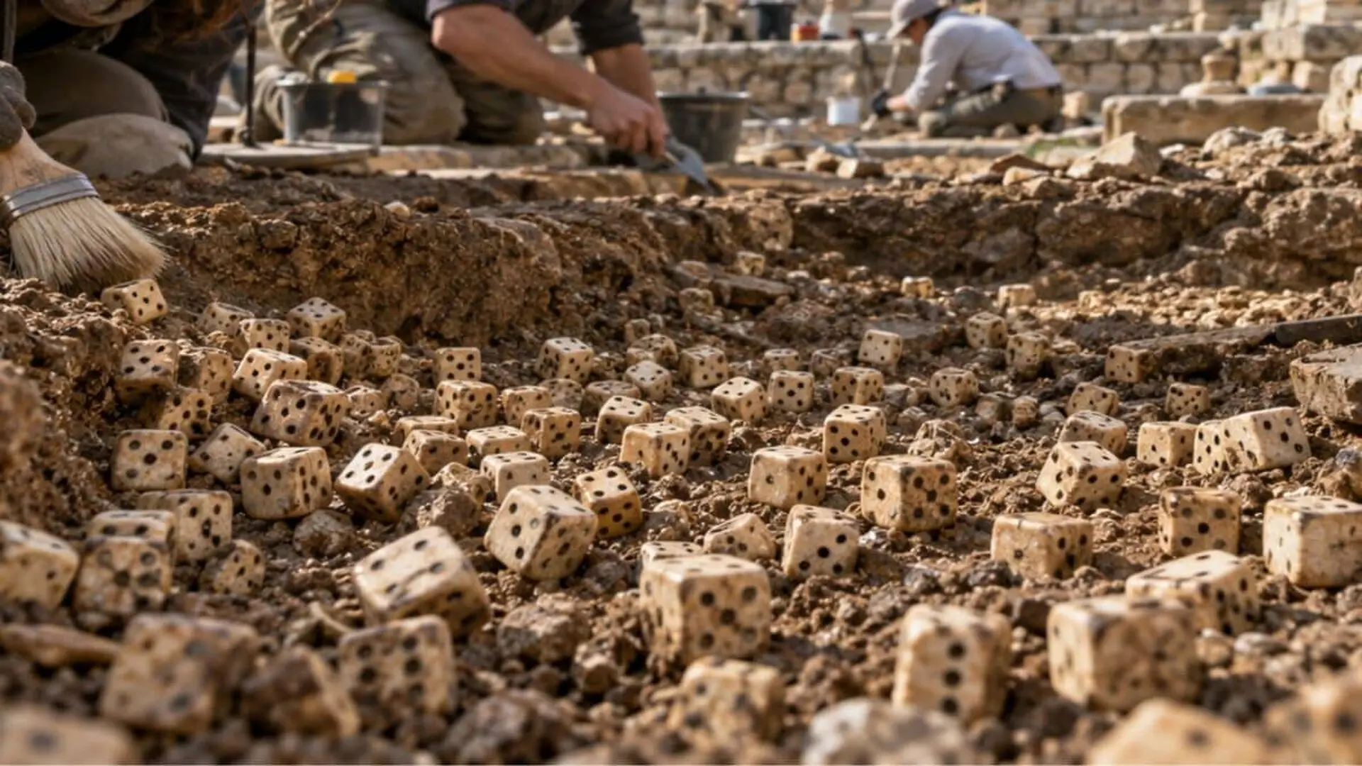 A Tiny Roman Building In France Has Yielded Over Dice Scaled