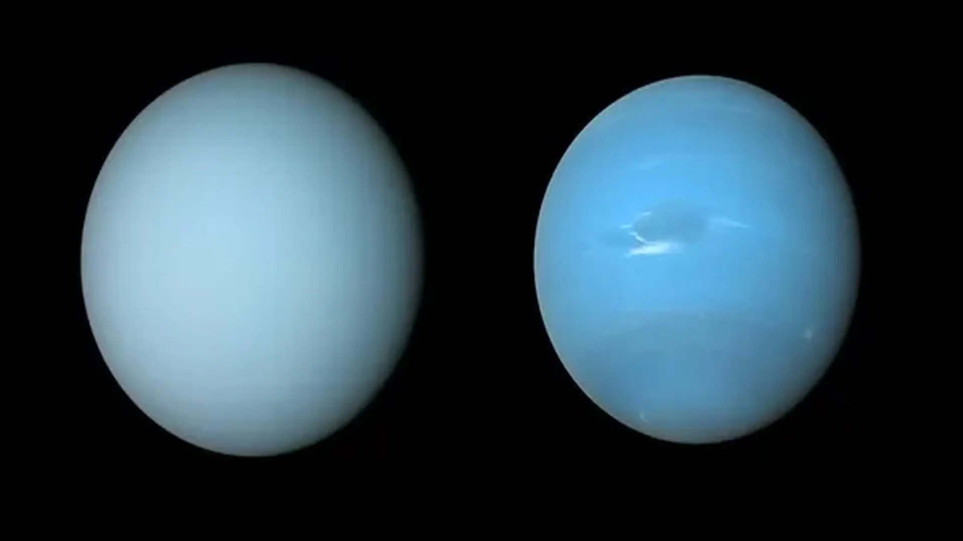 Atmospheric models suggest Uranus and Neptune formed from different ingredients, but uncertain mixing leaves their origins open. (CREDIT: NASA/JPL-Caltech/B. Jónsson)