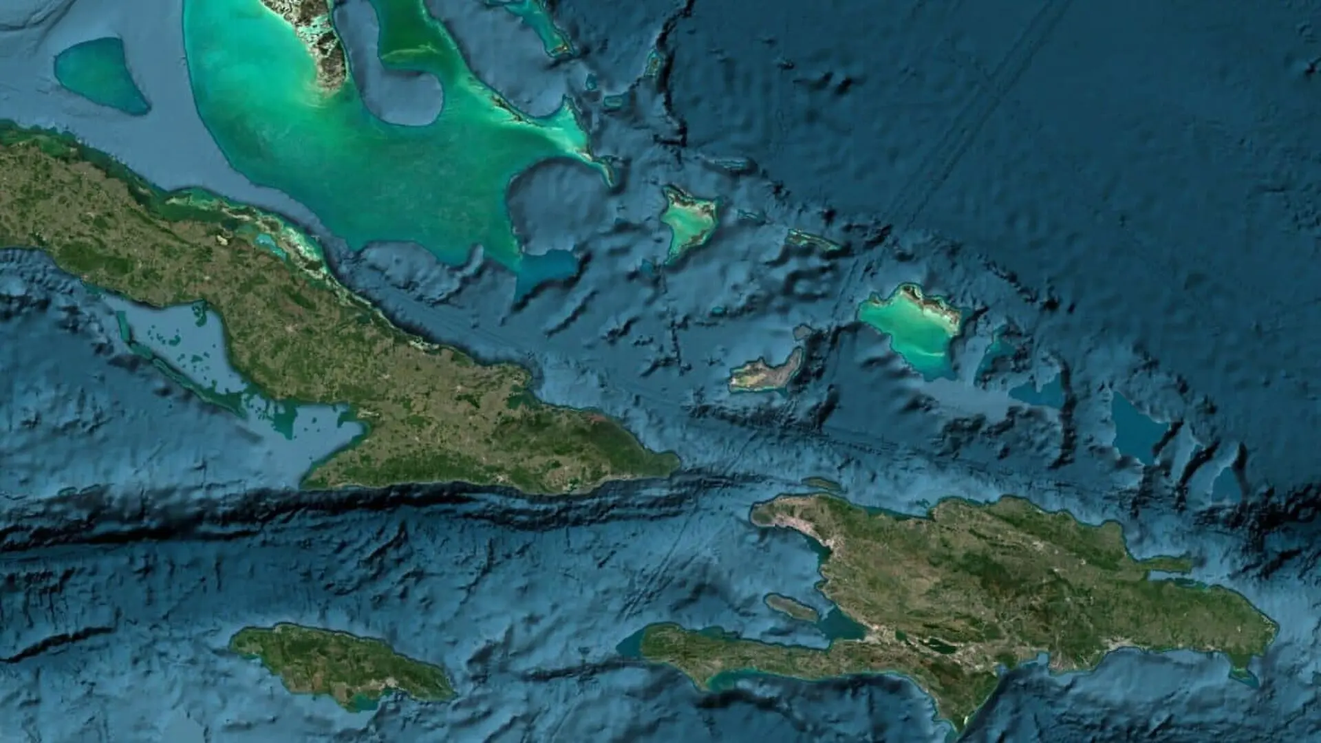 Mysterious Map Reveals Strange Seven Mile Pattern Near The Bermuda Triangle Sparking Sunken City Claims Scaled