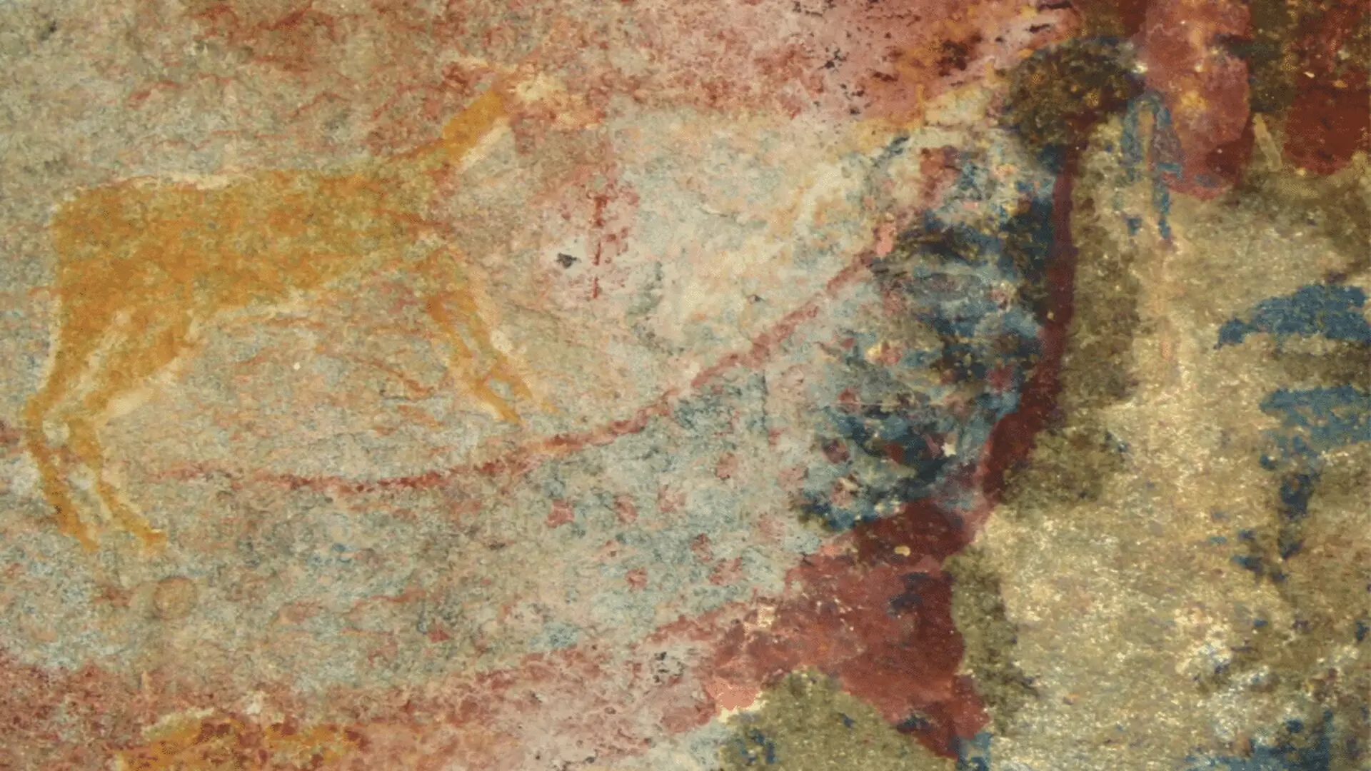 Ancient Rock Painting May Reveal A Strange Tusked Creature That Vanished 250 Million Years Ago Scaled