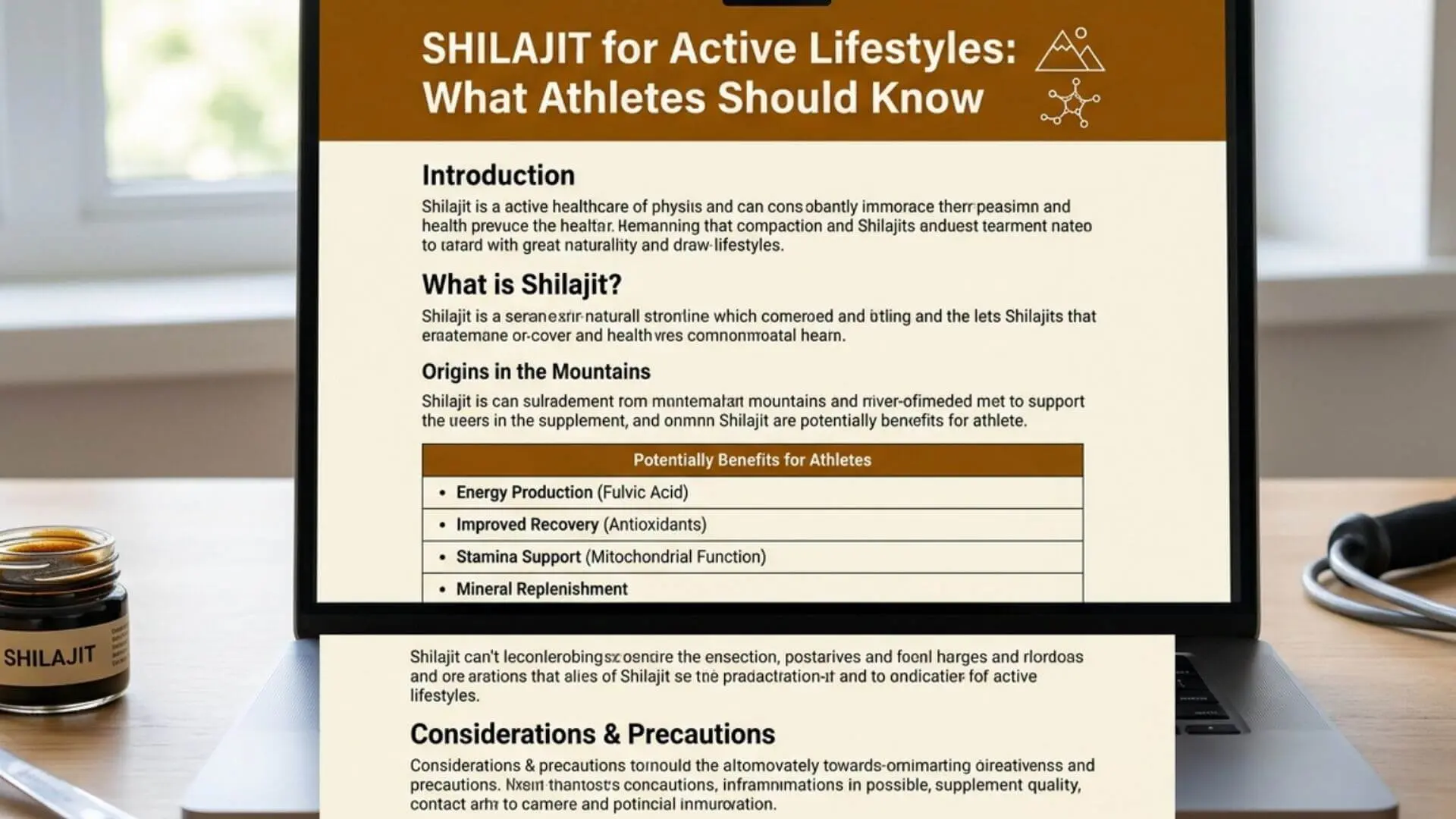 Shilajit for Active Lifestyles: What Athletes Should Know