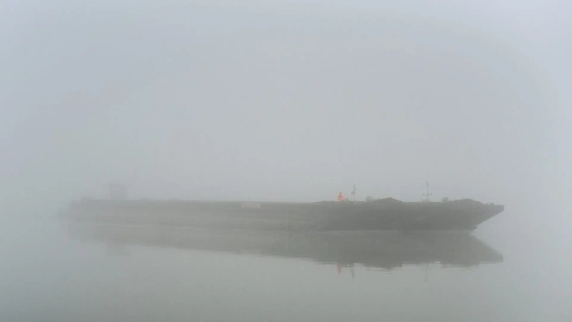 Cargo Ship In Fog Scaled
